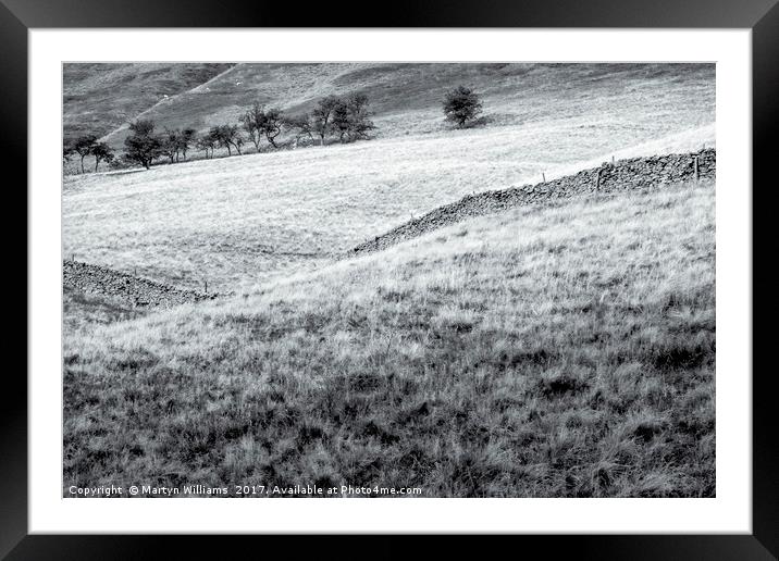 Derbyshire Fields Framed Mounted Print by Martyn Williams