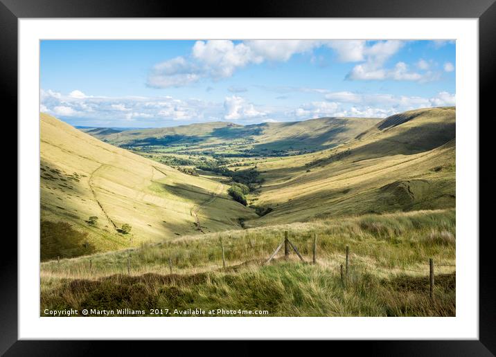 Vale Of Edale, Derbyshire Framed Mounted Print by Martyn Williams