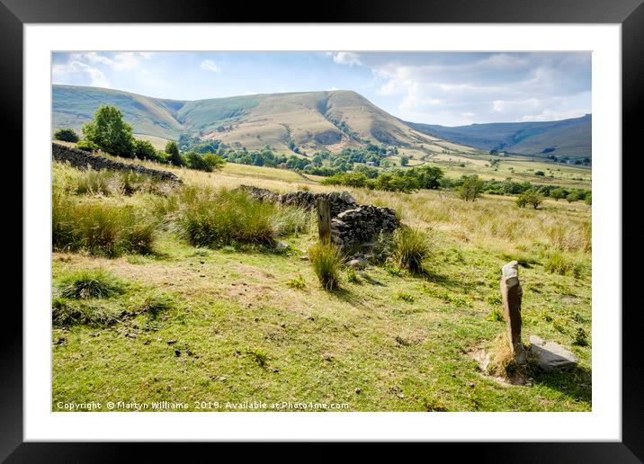 Vale Of Edale, Derbyshire Framed Mounted Print by Martyn Williams