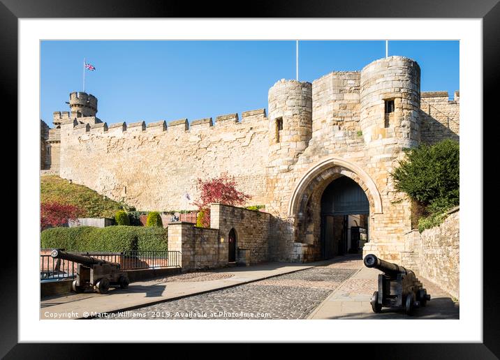 Lincoln Castle Framed Mounted Print by Martyn Williams