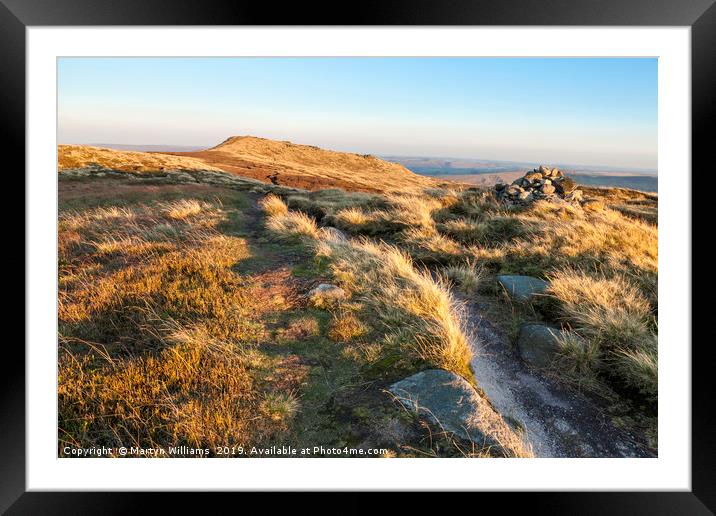 Kinder Scout In Autumn Framed Mounted Print by Martyn Williams