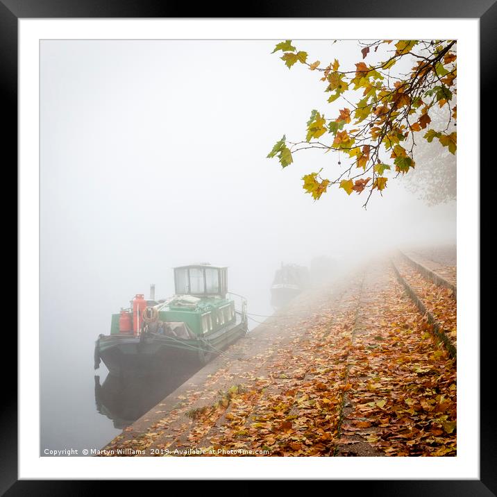 River Trent, Nottinghamshire, Autumn Framed Mounted Print by Martyn Williams