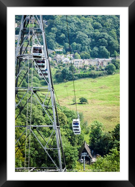 Cable Cars, Heights of Abraham Framed Mounted Print by Martyn Williams