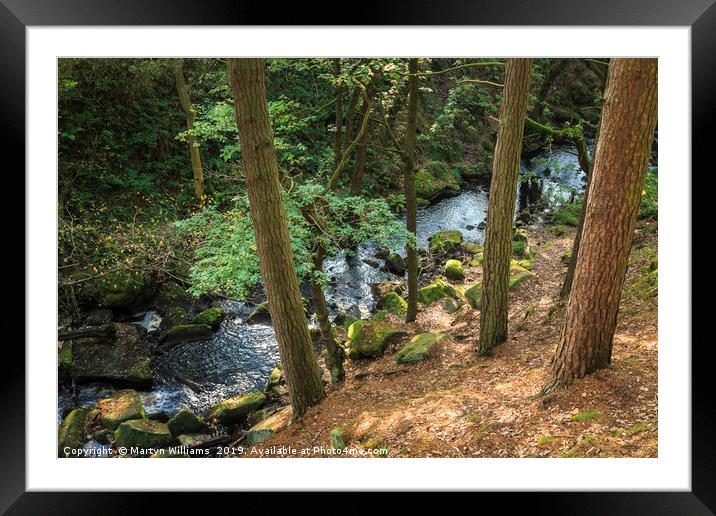 Burbage Brook, Padley Gorge Framed Mounted Print by Martyn Williams