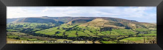 Kinder Scout And The Vale Of Edale Framed Print by Martyn Williams