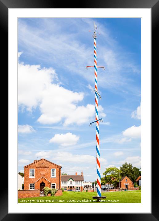 Maypole At Wellow, Nottinghamshire Framed Mounted Print by Martyn Williams