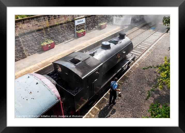 Peak Rail At Matlock Framed Mounted Print by Martyn Williams