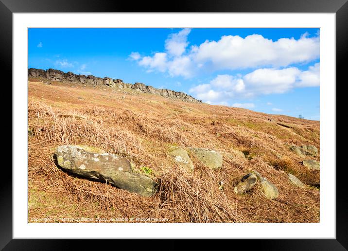 Stanage Edge Framed Mounted Print by Martyn Williams