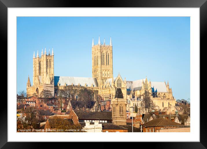 Lincoln Cathedral Framed Mounted Print by Martyn Williams