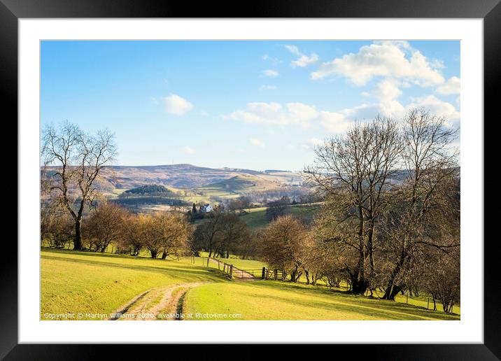 Footpath To Hathersage Framed Mounted Print by Martyn Williams