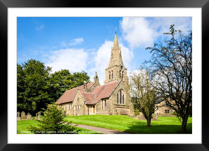 The Holy and Undivided Trinity Church, Edale Framed Mounted Print by Martyn Williams