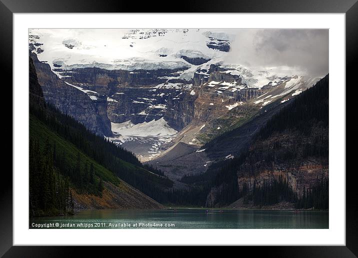 An Afternoon at Lake Louise Framed Mounted Print by jordan whipps