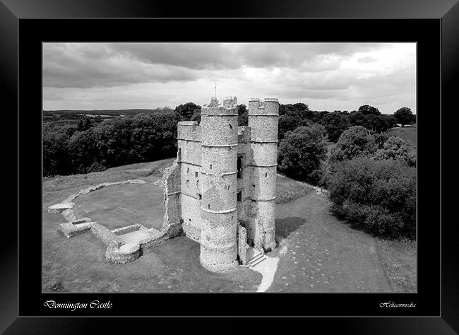 Donnington Castle (borders collection) Framed Print by jamie stevens Helicammedia