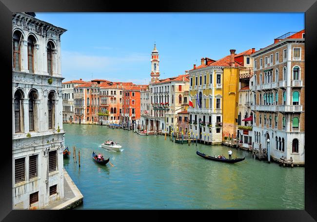 Grand Canal, Venice. Framed Print by Michael Oakes