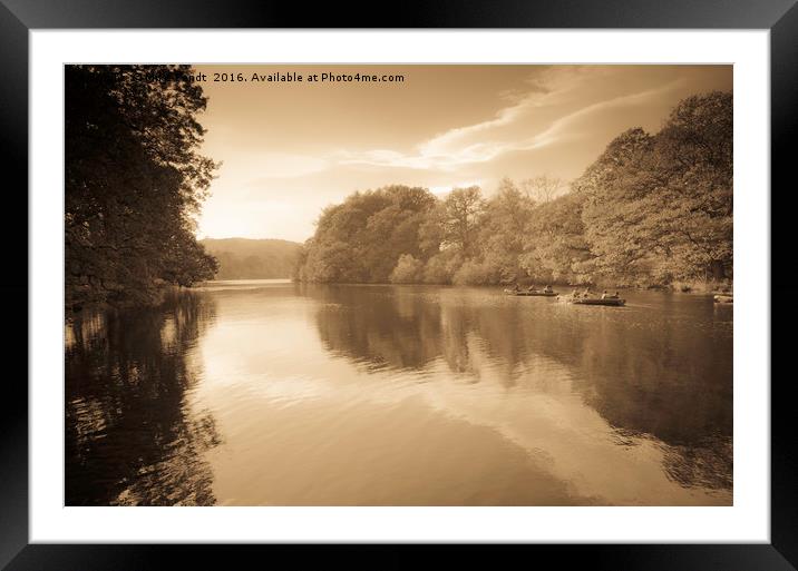 Morning on the lake Framed Mounted Print by Mike Fendt