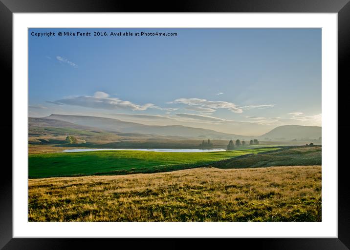 Oasis in a lost field  Framed Mounted Print by Mike Fendt