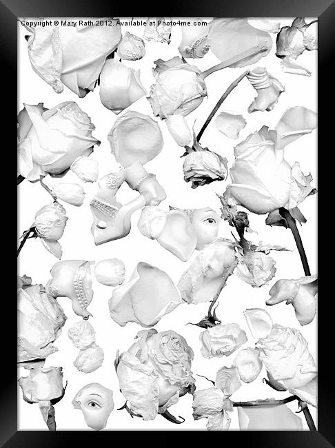 Infrared Flowers #4 Framed Print by Mary Rath