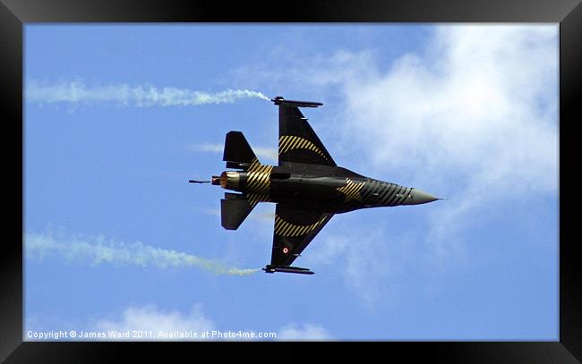 Turkish F16 Framed Print by James Ward