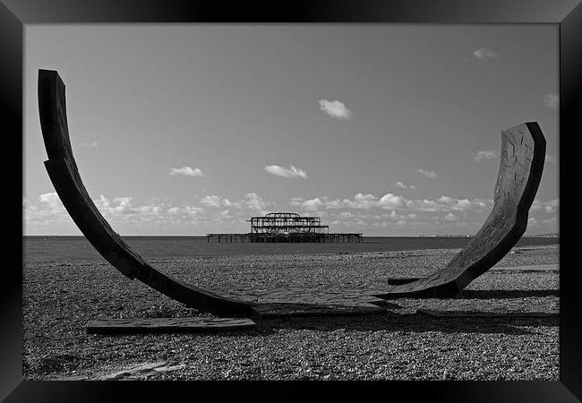 Passacaglia and West Pier, Brighton Framed Print by James Ward