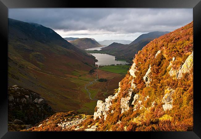 Lakeland Lights Framed Print by Christine Johnson