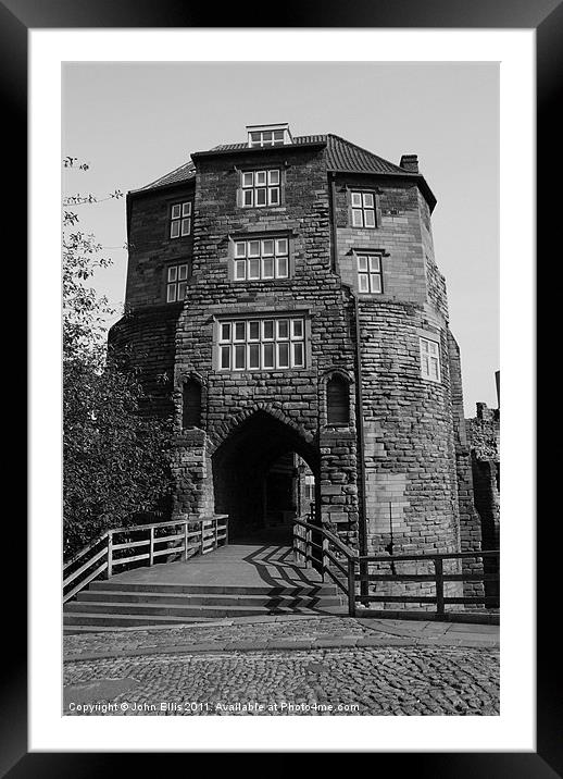 Castle Keep Framed Mounted Print by John Ellis