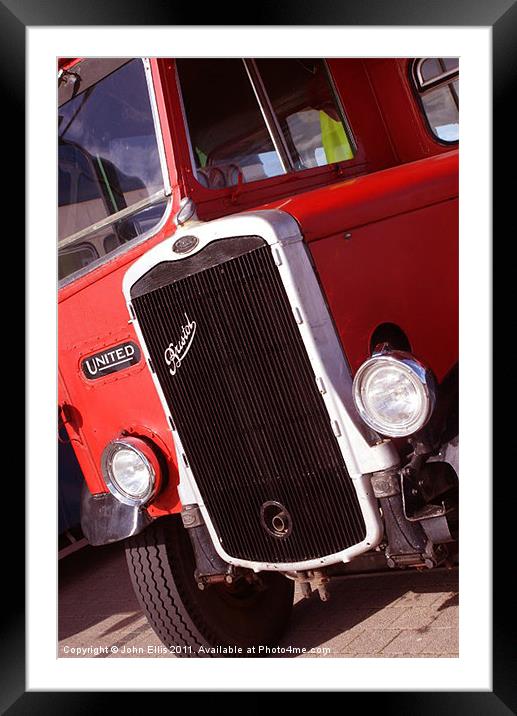 1936 Bus Framed Mounted Print by John Ellis