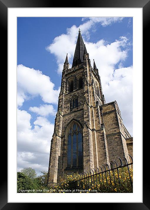 Holy Trinity Church, Jesmond Framed Mounted Print by John Ellis