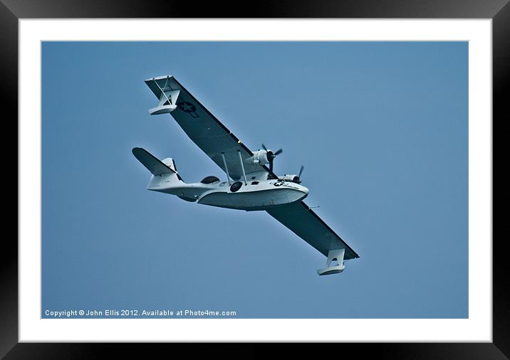 Consolidated PBY Catalina Framed Mounted Print by John Ellis