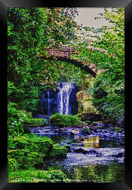 Tranquil Garden Framed Print by John Ellis