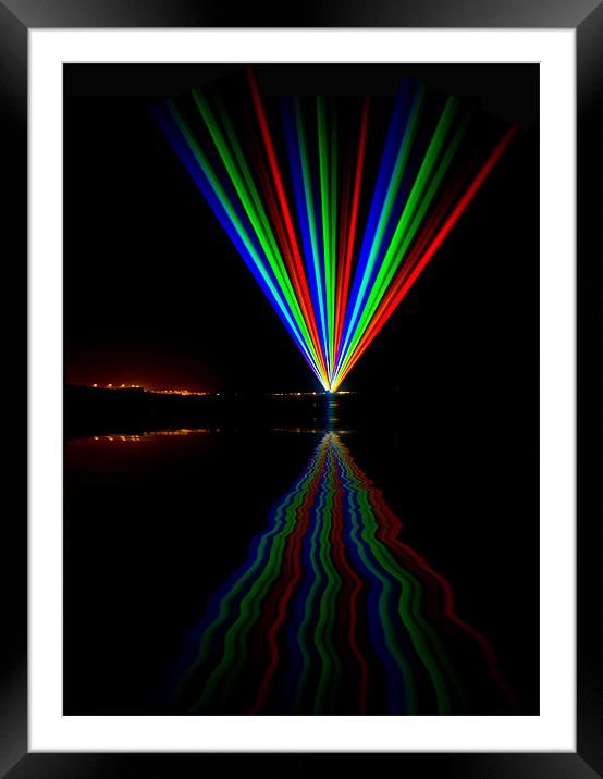 Olympic Rainbow Reflections Framed Mounted Print by John Ellis