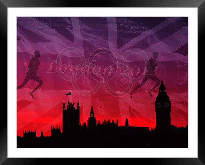 London 2012 Framed Mounted Print by John Ellis