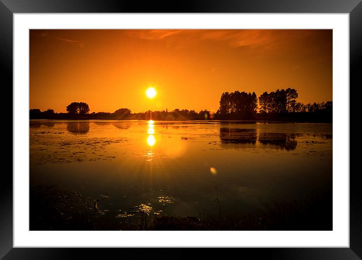  Tranquillity Lake Framed Mounted Print by John Ellis