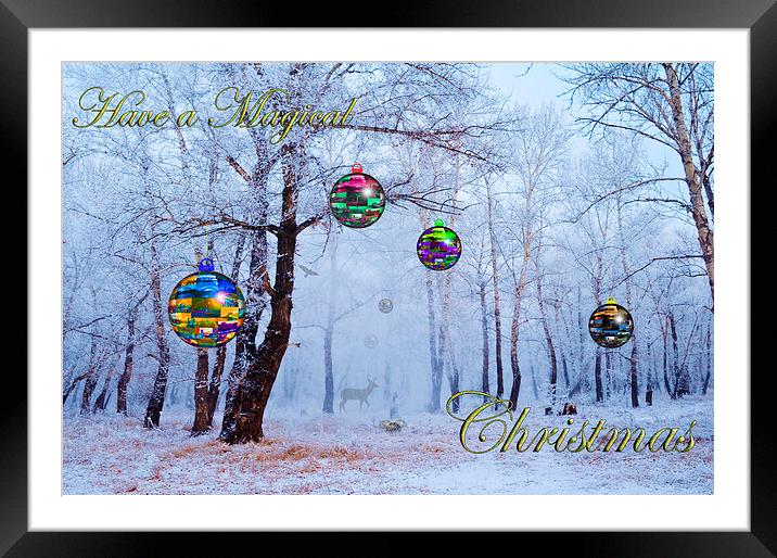Have a Magical Christmas Framed Mounted Print by John Ellis