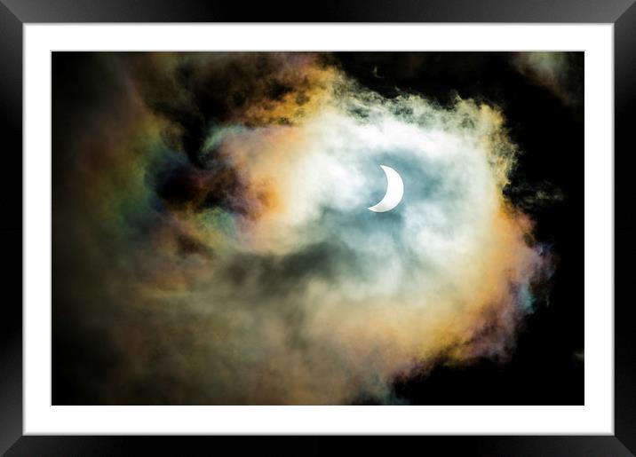  Solar Eclipse Framed Mounted Print by John Ellis