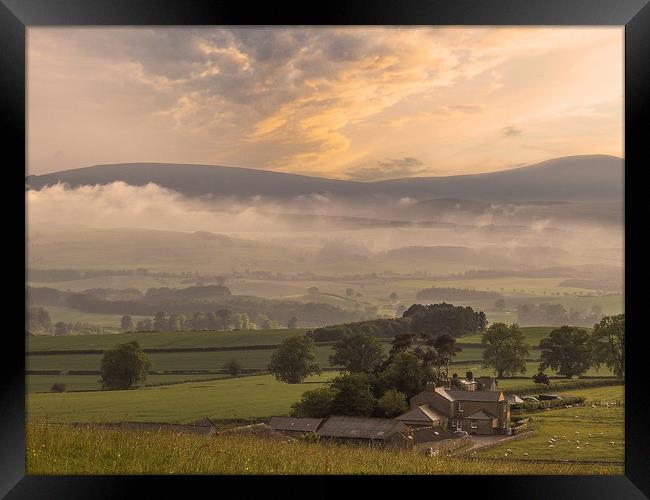 Simonside Shroud Framed Print by John Ellis