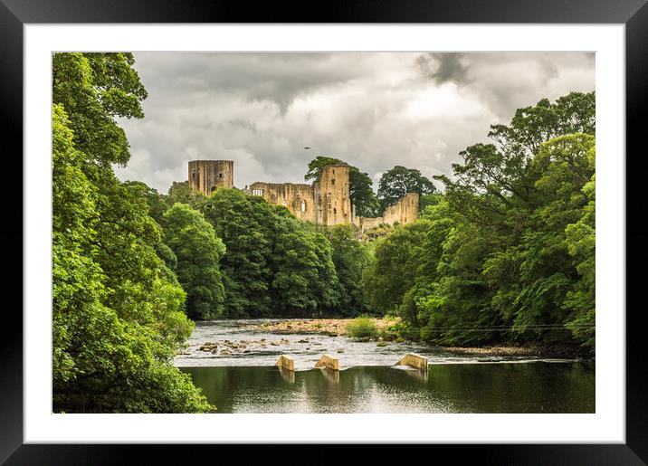 View from a Bridge Framed Mounted Print by John Ellis
