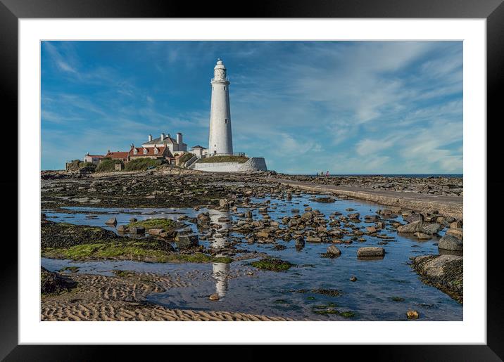 St Mary's Reflections Framed Mounted Print by John Ellis
