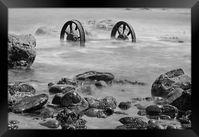 Chemical Beach Framed Print by John Ellis