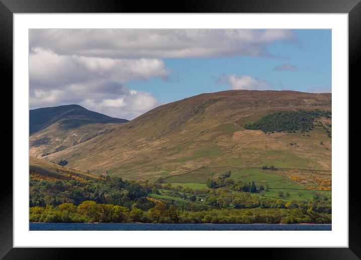 Loch Lomond Landscape Framed Mounted Print by John Ellis