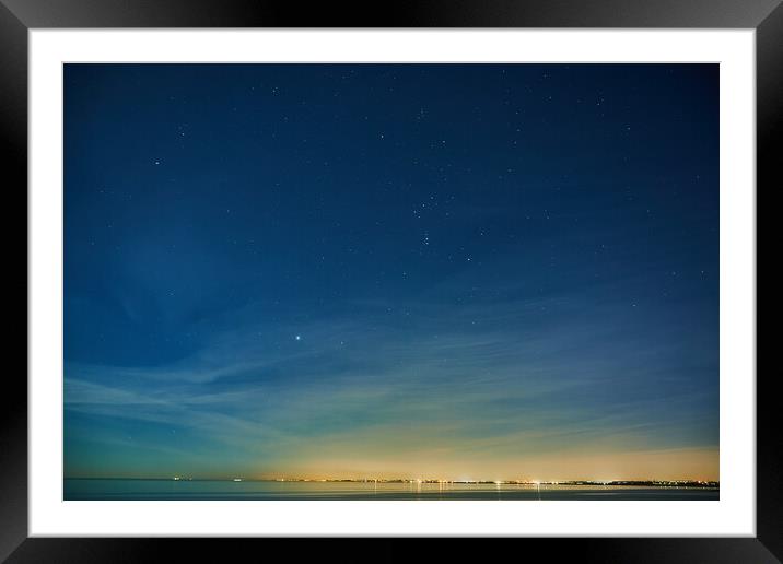 Colours of the Night Framed Mounted Print by John Ellis