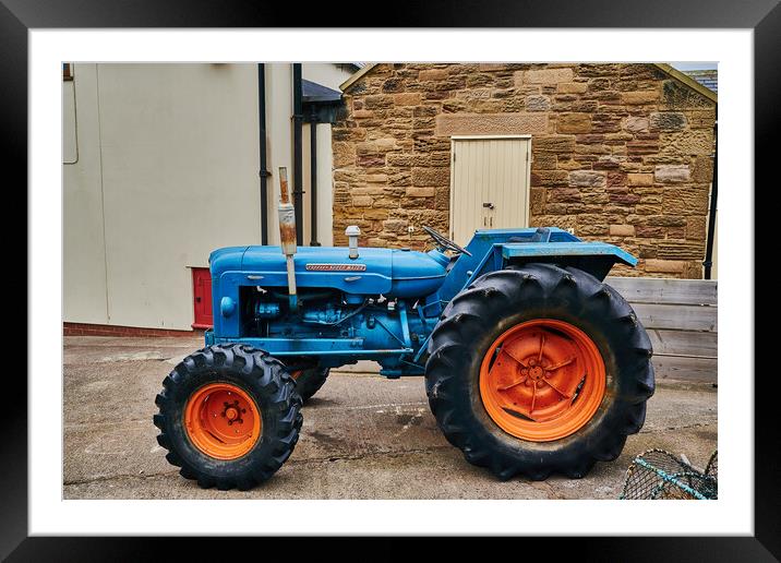 Fordson Tractor Framed Mounted Print by John Ellis
