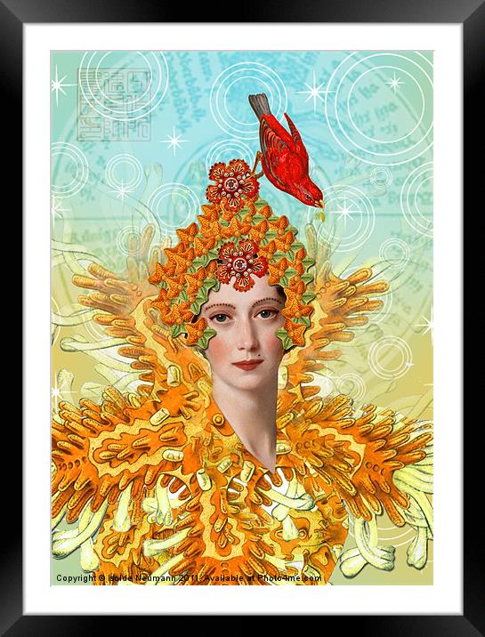 Lady of Shamballa. Framed Mounted Print by Isolde Neumann