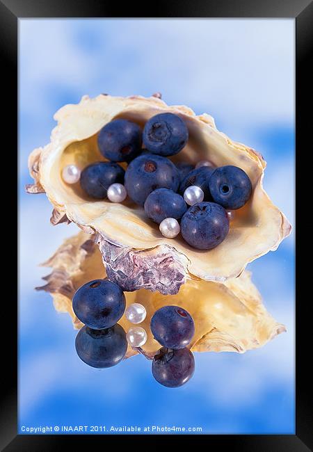 Natural Pearls Framed Print by
