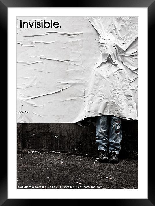 Invisible.com.au Framed Mounted Print by Caroline Gorka