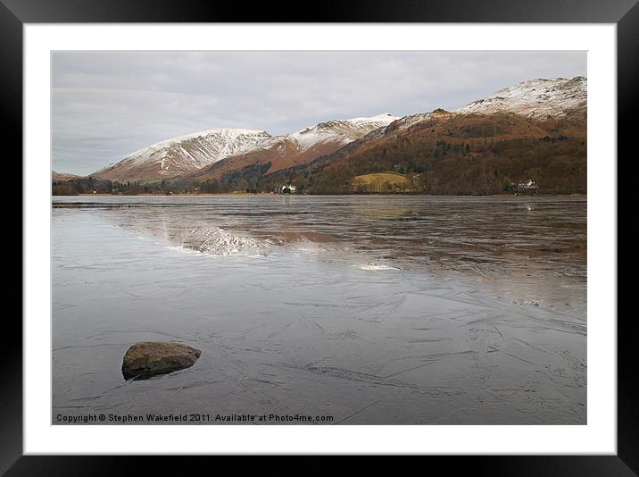 Across Grasmere Framed Mounted Print by Stephen Wakefield