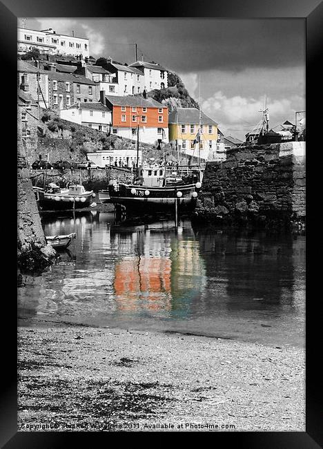 Mevagissey harbour Framed Print by Stephen Wakefield