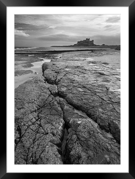 Bamburgh Castle No3 Framed Mounted Print by Stephen Wakefield