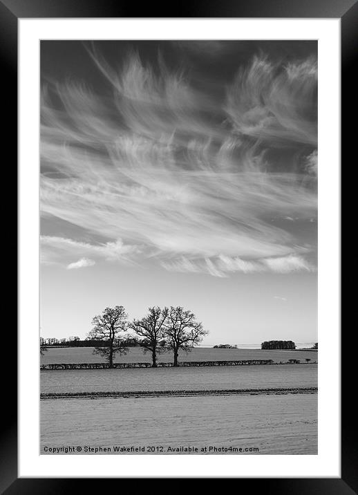 Winter Skies Framed Mounted Print by Stephen Wakefield