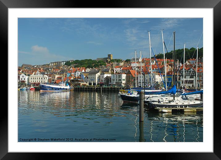 Harbour in morning light Framed Mounted Print by Stephen Wakefield