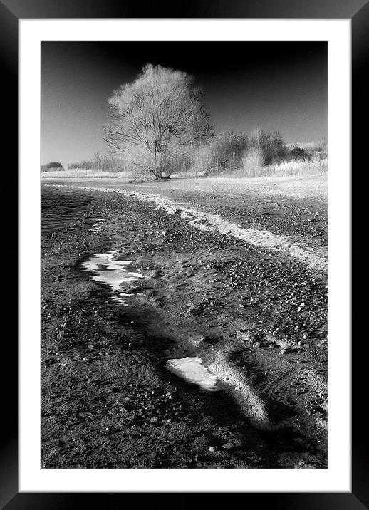 Frozen shoreline Framed Mounted Print by Stephen Wakefield